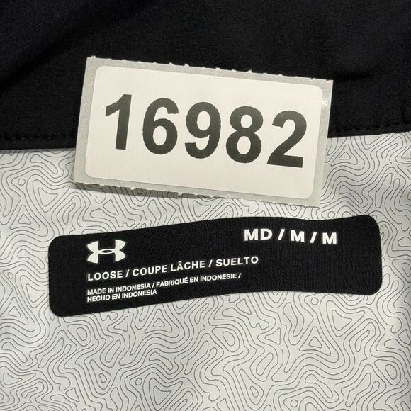 Under Armour Rain Pants Womens Medium Black 34x32 Waterproof Zip Pockets Golf - Picture 13 of 13